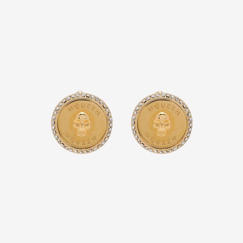 ALEXANDER MCQUEEN - Sovereign Skull Earrings - Item 806997J160G4135
